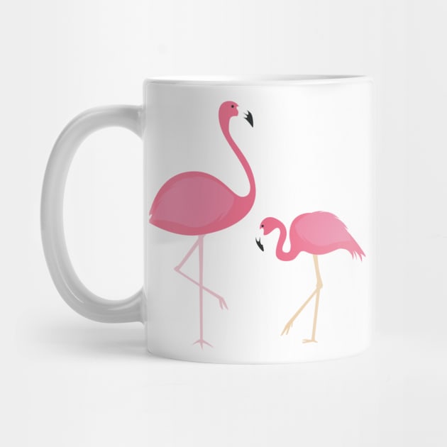 Mother and Baby Flamingo by LittleMissy